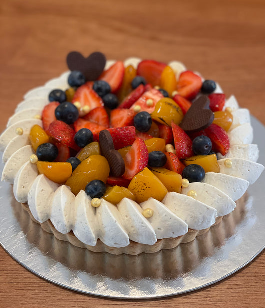 Les fruits de la passion: Summer fruit  and mascarpone cream tart