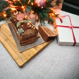 Milk Chocolate, hazelnut and Yuzu Christmas Log