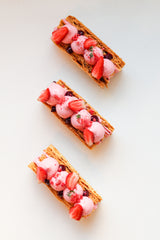 Mille-feuille  Reine Rouge strawberries and cream