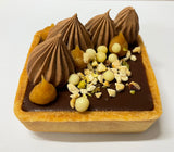 Chocolate and caramel tart