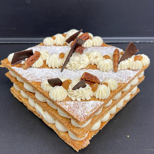 Signature Mille-feuille - Vanilla, Salted Caramel and Pecan