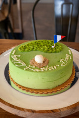 Father’s Day Pistachio Mousse Cake 🏆💚