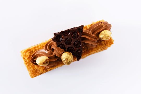 Mille-feuille to share - chocolate , Salted Caramel and Pecan